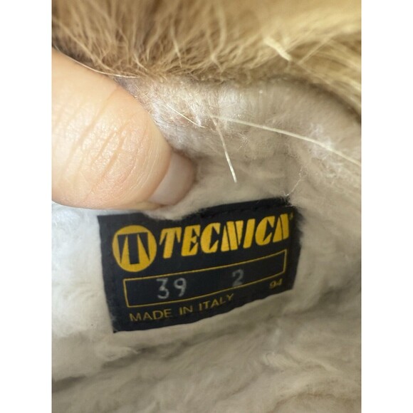 WOMEN'S VINTAGE CIRCA 1980'S TECNICA CREAM GOAT FUR & SHEARLING BOOTS SIZE 39 - Picture 11 of 12